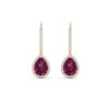 Load image into Gallery viewer, 2-carat-pear-shape-pink-sapphire-with-halo-diamond-lever-back-earrings-in-rose-gold-FDEAR-11235PEGSADRPIANGLE1-2.00CT-NL-RG.jpg