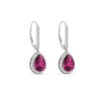 Load image into Gallery viewer, 2-carat-pear-shape-pink-sapphire-with-halo-diamond-lever-back-earrings-in-white-gold-FDEAR-11235PEGSADRPIANGLE1-2.00CT-NL-WG.jpg