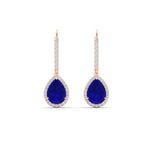 Load image into Gallery viewer, 2-carat-pear-shape-sapphire-with-halo-diamond-lever-back-earrings-in-rose-gold-FDEAR-11235PEGSABLANGLE1-2.00CT-NL-RG.jpg