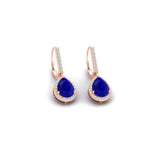 Load image into Gallery viewer, 2-carat-pear-shape-sapphire-with-halo-diamond-lever-back-earrings-in-rose-gold-FDEAR-11235PEGSABLANGLE1-2.00CT-NL-RG.jpg