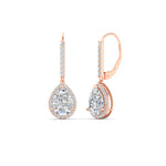 Load image into Gallery viewer, 2-carat-pear-shape-with-halo-diamond-lever-back-earrings-in-rose-gold-FDEAR-11235PEANGLE1-2.00CT-NL-RG.jpg