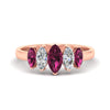 Load image into Gallery viewer, 2-carat-pink-sapphire-marquise-classic-wedding-band-5-stone-in-rose-gold-fdwb8008mqgsadrpisleep-2.00ct-nl-rg.jpg