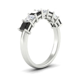 Load image into Gallery viewer, 2-carat-princess-cut-7-black-diamond-anniversary-band-in-white-gold-fdwb8008prblackangle2-2.00ct-nl-wg.jpg