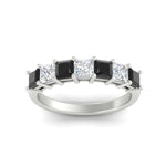 Load image into Gallery viewer, 2-carat-princess-cut-7-black-diamond-anniversary-band-in-white-gold-fdwb8008prblackangle5-2.00ct-nl-wg.jpg
