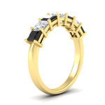 Load image into Gallery viewer, 2-carat-princess-cut-7-black-diamond-anniversary-band-in-yellow-gold-fdwb8008prblackangle2-2.00ct-nl-yg.jpg