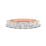 Load image into Gallery viewer, 2-carat-princess-cut-7-diamond-anniversary-band-in-rose-gold-fdwb179prsleep-2.00ct-nl-rg.jpg