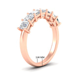 Load image into Gallery viewer, 2-carat-princess-cut-7-diamond-anniversary-band-in-rose-gold-fdwb8008prangle2-2.00ct-nl-rg-hw.jpg