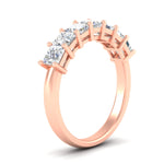 Load image into Gallery viewer, 2-carat-princess-cut-7-diamond-anniversary-band-in-rose-gold-fdwb8008prangle2-2.00ct-nl-rg.jpg