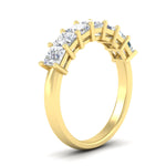Load image into Gallery viewer, 2-carat-princess-cut-7-diamond-anniversary-band-in-yellow-gold-fdwb8008prangle2-2.00ct-nl-yg.jpg