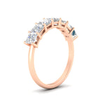 Load image into Gallery viewer, 2 Carat Princess Cut 7 Diamond Wedding Band