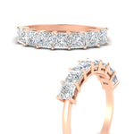 Load image into Gallery viewer, 2 Carat Princess Cut 7 Diamond Wedding Band