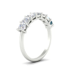 Load image into Gallery viewer, 2 Carat Princess Cut 7 Diamond Wedding Band