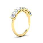 Load image into Gallery viewer, 2 Carat Princess Cut 7 Diamond Wedding Band