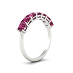 Load image into Gallery viewer, 2 Carat Princess Cut 7 Diamond Wedding Band