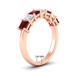 Load image into Gallery viewer, 2-carat-princess-cut-7-ruby-anniversary-band-in-rose-gold-fdwb8008prgrudrangle2-2.00ct-nl-rg-hw.jpg
