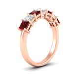 Load image into Gallery viewer, 2-carat-princess-cut-7-ruby-anniversary-band-in-rose-gold-fdwb8008prgrudrangle2-2.00ct-nl-rg.jpg