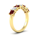 Load image into Gallery viewer, 2-carat-princess-cut-7-ruby-anniversary-band-in-yellow-gold-fdwb8008prgrudrangle2-2.00ct-nl-yg.jpg