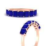 Load image into Gallery viewer, 2 Carat Princess Cut 7 Diamond Wedding Band