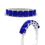 Load image into Gallery viewer, 2 Carat Princess Cut 7 Diamond Wedding Band