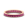 Load image into Gallery viewer, 2-carat-princess-cut-channel-set-pink-sapphire-wedding-band-in-rose-gold-FDEWB160PRBGSADRPI-2.00CT-NL-RG.jpg?v=1766128416