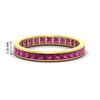 Load image into Gallery viewer, 2-carat-princess-cut-channel-set-pink-sapphire-wedding-band-in-yellow-gold-FDEWB160PRBGSADRPI-2.00CT-NL-YG-HW.jpg?v=1766128416