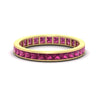 Load image into Gallery viewer, 2-carat-princess-cut-channel-set-pink-sapphire-wedding-band-in-yellow-gold-FDEWB160PRBGSADRPI-2.00CT-NL-YG.jpg?v=1766128416