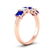Load image into Gallery viewer, 2-carat-princess-cut-five-stone-sapphire-anniversary-ring-in-rose-gold-fdwb8008prgsablangle2-2.00ct-nl-rg.jpg
