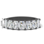 Load image into Gallery viewer, 2-carat-radiant-cut-wedding-anniversary-band-in-black-gold-FD8008RAB-2.00CT-NL-BG-HW