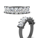 Load image into Gallery viewer, 2-carat-radiant-cut-wedding-anniversary-band-in-black-gold-FD8008RABANGLE3-2.00CT-NL-BG