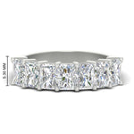 Load image into Gallery viewer, 2-carat-radiant-cut-wedding-anniversary-band-in-white-gold-FD8008RAB-2.00CT-NL-WG-HW