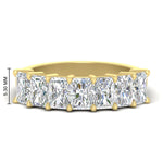 Load image into Gallery viewer, 2-carat-radiant-cut-wedding-anniversary-band-in-yellow-gold-FD8008RAB-2.00CT-NL-YG-HW