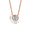 Load image into Gallery viewer, 2 Carat Round Bezel Solitaire Diamond Pendant