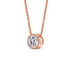 Load image into Gallery viewer, 2 Carat Round Bezel Solitaire Diamond Pendant