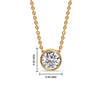 Load image into Gallery viewer, 2 Carat Round Bezel Solitaire Diamond Pendant