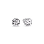 Load image into Gallery viewer, Round Cut Stud Bezel Set Earring