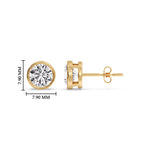 Load image into Gallery viewer, 2-carat-round-stud-bezel-set-earring-in-yellow-gold-FDEAR10516ROANGLE2-2.00-CT-NL-YG-HW.jpg?v=1768907354