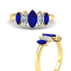 Load image into Gallery viewer, 2-carat-sapphire-marquise-classic-wedding-band-5-stone-in-yellow-gold-fdwb8008mqgsablangle3-2.00ct-nl-yg.jpg