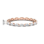 Load image into Gallery viewer, 2-carat-stackable-marquise-diamond-wedding-band-in-rose-gold-FDEWB8868MQ-2.00CT-NL-RG-HW