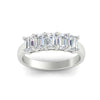Load image into Gallery viewer, 2-ct-diamond-emerald-cut-5-stone-wedding-band-in-white-gold-fdwb8008emangle5-2.00ct-nl-wg