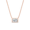 Load image into Gallery viewer, 2-ct-east-west-radiant-cut-bezel-diamond-pendant-in-rose-gold-fdpd11763raangle1-2.00ct-nl-rg.jpg