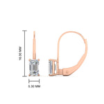 Load image into Gallery viewer, 2-ct-emerald-cut-diamond-single-stone-earrings-in-rose-gold-FD-EAR9225EM-2.00 CT-NL-RG