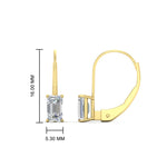 Load image into Gallery viewer, 2-ct-emerald-cut-diamond-single-stone-earrings-in-yellow-gold-FD-EAR9225EM-2.00 CT-NL-YG
