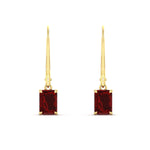 Load image into Gallery viewer, 2-ct-emerald-cut-ruby-drop-earrings-in-yellow-gold-fdear11236emgrudrangle2-2.00ct-nl-yg.jpg?v=1765364319