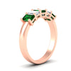 Load image into Gallery viewer, 2-ct-emerald-emerald-cut-5-stone-wedding-band-in-rose-gold-fdwb8008emgemgrangle2-2.00ct-nl-rg