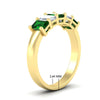 Load image into Gallery viewer, 2-ct-emerald-emerald-cut-5-stone-wedding-band-in-yellow-gold-fdwb8008emgemgrangle2-2.00ct-nl-yg-hw