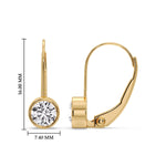 Load image into Gallery viewer, 2-ct-lever-back-bezel-set-round-diamond-earrings-in-yellow-gold-FDEAR11589RO-2.00-CT-ANGLE3-YG-HW?v=1755863039