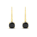 Load image into Gallery viewer, 2-ct-leverback-cushion-cut-black-diamond-drop-earrings-in-yellow-gold-fdear11236cugblackangle2-2.00ct-nl-yg.jpg?v=1765359801