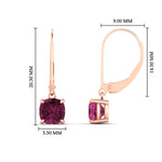 Load image into Gallery viewer, 2-ct-leverback-cushion-cut-pink-sapphire-drop-earrings-in-rose-gold-fdear11236cugsadrpiangle4-2.00ct-nl-rg-hw.jpg?v=1765359800