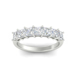 Load image into Gallery viewer, 2-ct-princess-cut-7-stone-wedding-band-in-platinum-fdwb8008prangle5-2.00ct-nl-wg.jpg