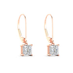 Load image into Gallery viewer, 2-ct-princess-cut-diamond-leverback-dangle-earrings-in-rose-gold-fdear11236prangle3-2.00ct-nl-rg.jpg?v=1765510590